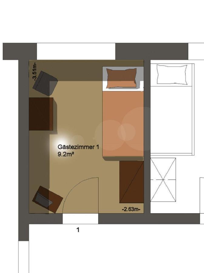 Pension Rüssel-Pub Sangerhausen Habitación foto
